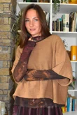 Tiby Cashmere Touch Layering Top Baroque Country Bloom Chocolate